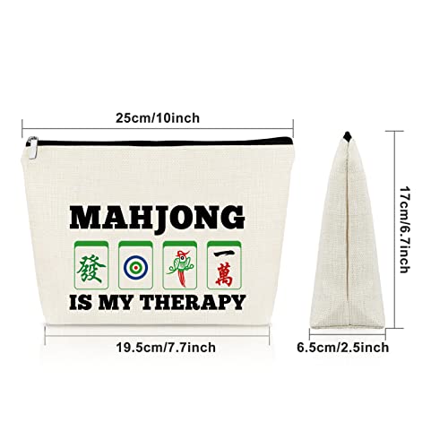 Mahjong is My Therapy Makeup Bag Set - 3PCS Cosmetic Organizer