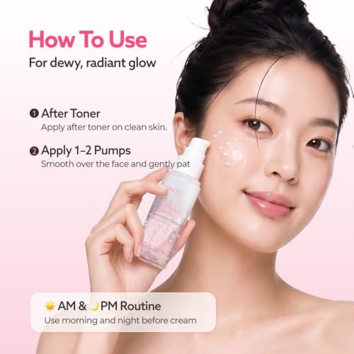 G9SKIN White In Milk Capsule Serum - Hydrating Korean Face Serum, 50ml