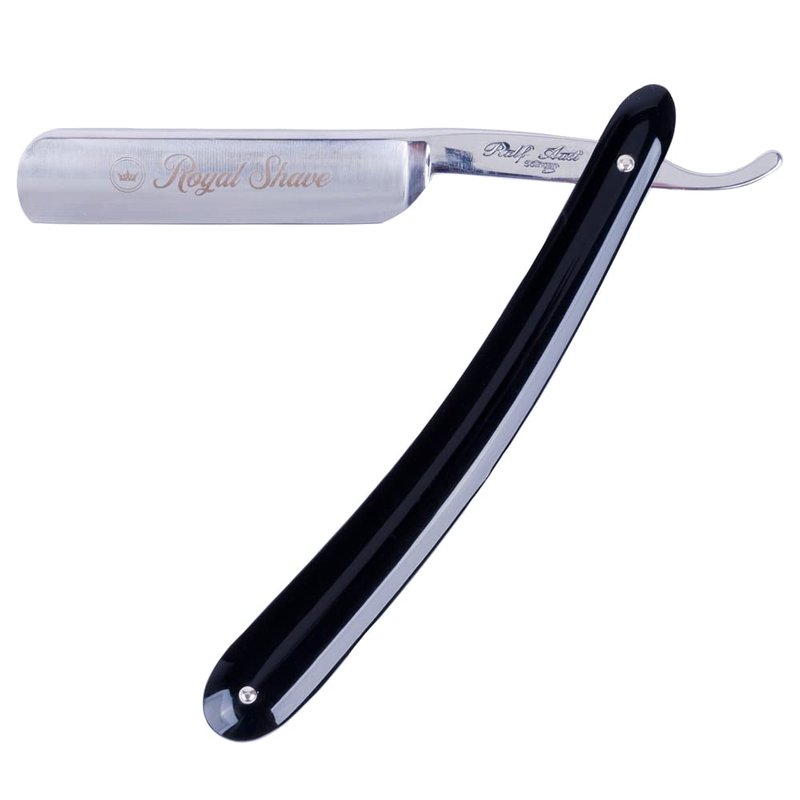 5/8” Straight Razor Full Hollow Round Point Special Carbon Steel, Shave Ready Handmade Classic Wet Shaving Straight Razor (MADE IN GERMANY) Black Handle