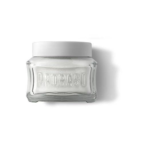 Proraso Pre Shave Conditioning Cream - Oatmeal & Green Tea - Nourishing & Gentle Formula for Sensitive Skin - Premium Italian Pre Shave Cream - 3.6oz