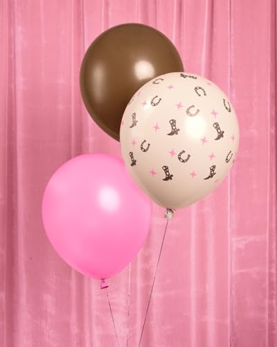 24 Pack Cowgirl Balloons - Western Rodeo Party Decor