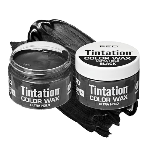Red by Kiss Tintation Temporary Hair Color Wax - Black, Vivid Color & Ultra Hold