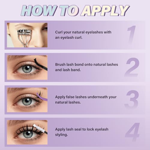 B&Q Fairy Lash Clusters - DIY Lash Extension at Home Beginner-Friendly Manga Lashes, 144pcs Eyelash Clusters with 0.3mm Invisible Band & Waterproof, Salon Look for Daily Work & Parties £¨Fairy 8-18mm£©