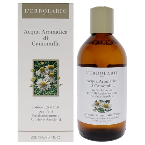 L'Erbolario Chamomile Water Toner - Alcohol-Free Moisturizer for Dry Skin - 6.7 oz
