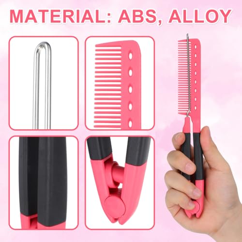 FOMIYES Hair Straightening Comb - Ergonomic Detangling Styling Brush