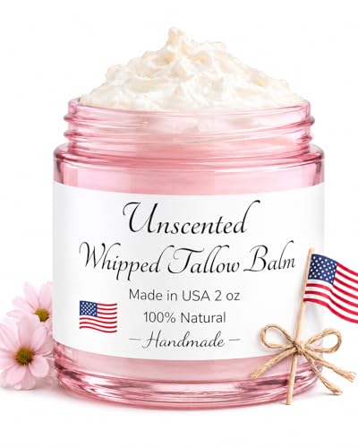 Whipped Tallow Balm - 100% Grass-Fed Natural Moisturizer for Sensitive Skin