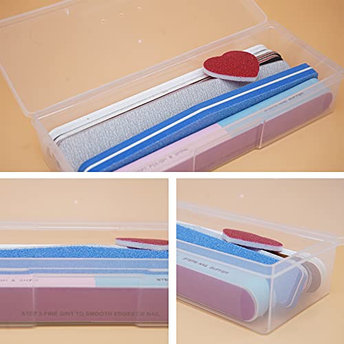 Lokyango 6pcs Clear Manicure Tool Storage Box - Nail Organizer