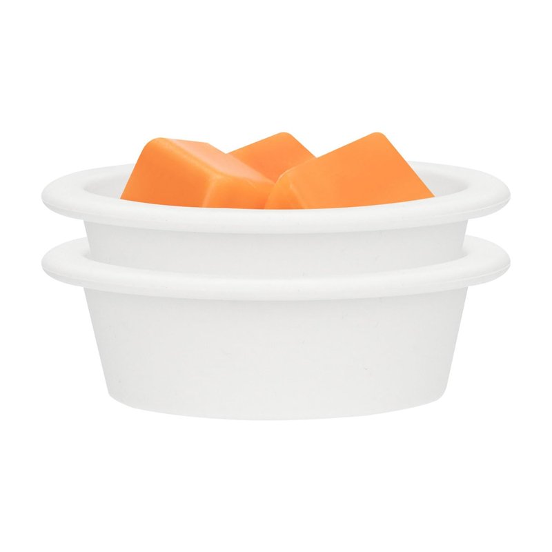 ASAWASA 2 Pcs Silicone Liners for Wax Warmer,No Mess, No Scrape, Long Lasting and Reusable, 2.48 in in Bottom Diameter (medium size 2pcs)