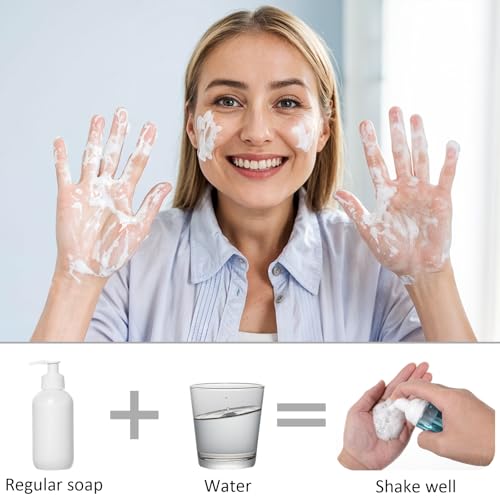 30ml Foam Pump Bottles - 24 Pack Travel Soap Dispenser