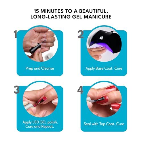 Red Carpet Manicure Purify Gel Cleanser 16 Fl Oz – Removes Tacky Residue for High-Shine Finish