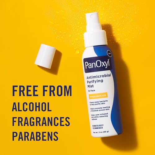 PanOxyl Antimicrobial Purifying Mist with Hypochlorous Acid - 3 oz for Blemish-Prone Skin