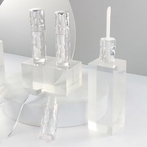 COSIDEA 16pcs 5ml Empty Lip Gloss Tubes with Wands - Prismatic