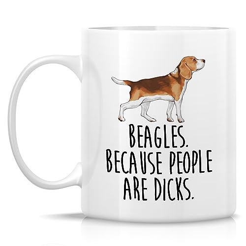 Retreez Beagle Mom 11 Oz Ceramic Coffee Mug - Funny Dog Lover Gift