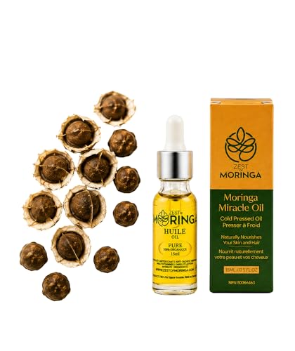 100% Pure Cold-Pressed Moringa Seed Oil - 15ml Nourishing Multi-Vitamin Oil