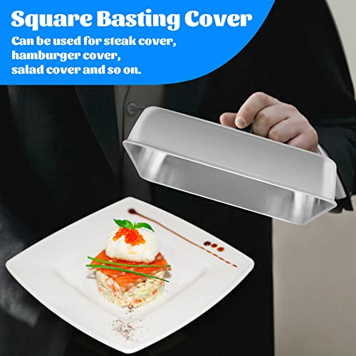6-Inch Stainless Steel Cheese Melting Dome - Griddle Cover for Cooking