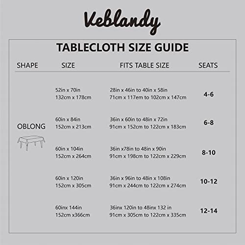 Waterproof Textured Tablecloth - 52x70 Inch Navy Blue Fabric