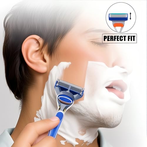 Ergonomic Replacement Handle for Gillette Fusion 5 Razors - 2 Pack