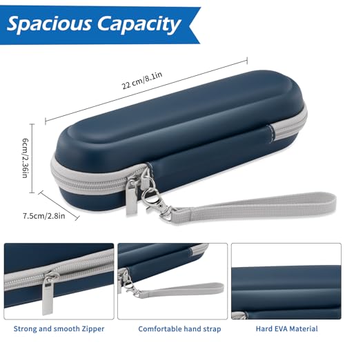 Travel Toothbrush Case for Oral-B Pro/Smart/iO & Philips Sonicare – Deep Blue