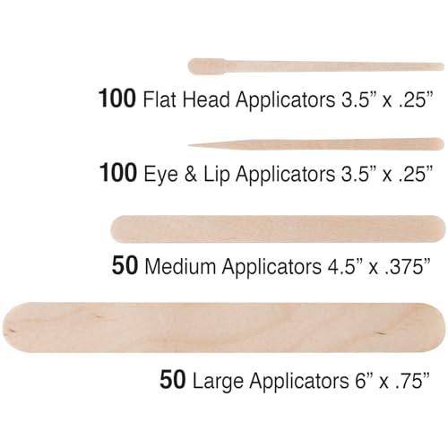ForPro 300ct Premium Wood Sticks Kit for Hair Removal & Crafts