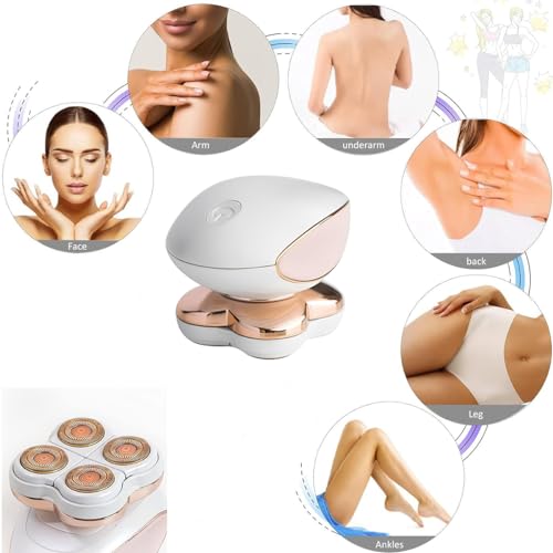 Electric Razors for Women, Facial Hair Removal, Shaver for Women, Wet and Dry Lady Hair Remover for Legs Body Face, Painless Womens Electric Shaver Cordless Women's Grooming with LED Light