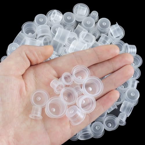 300 Tattoo Ink Caps - Small, Medium & Large Cups for Artists
