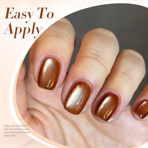 BORN PRETTY Brown Moonlight Cat Eye Gel Nail Polish 15ml