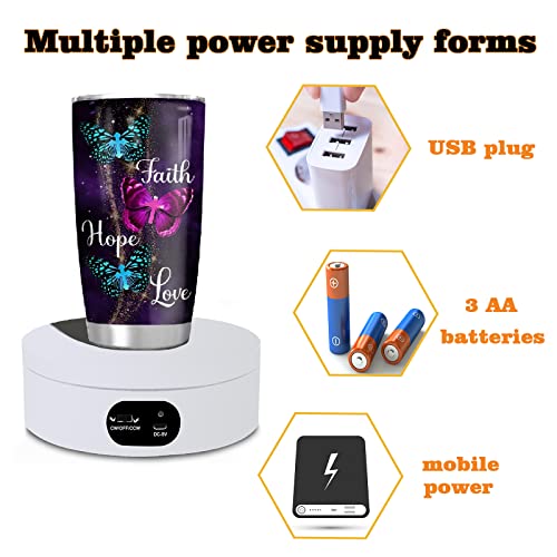 360-Degree Motorized Display Turner for Tumblers & Crafts