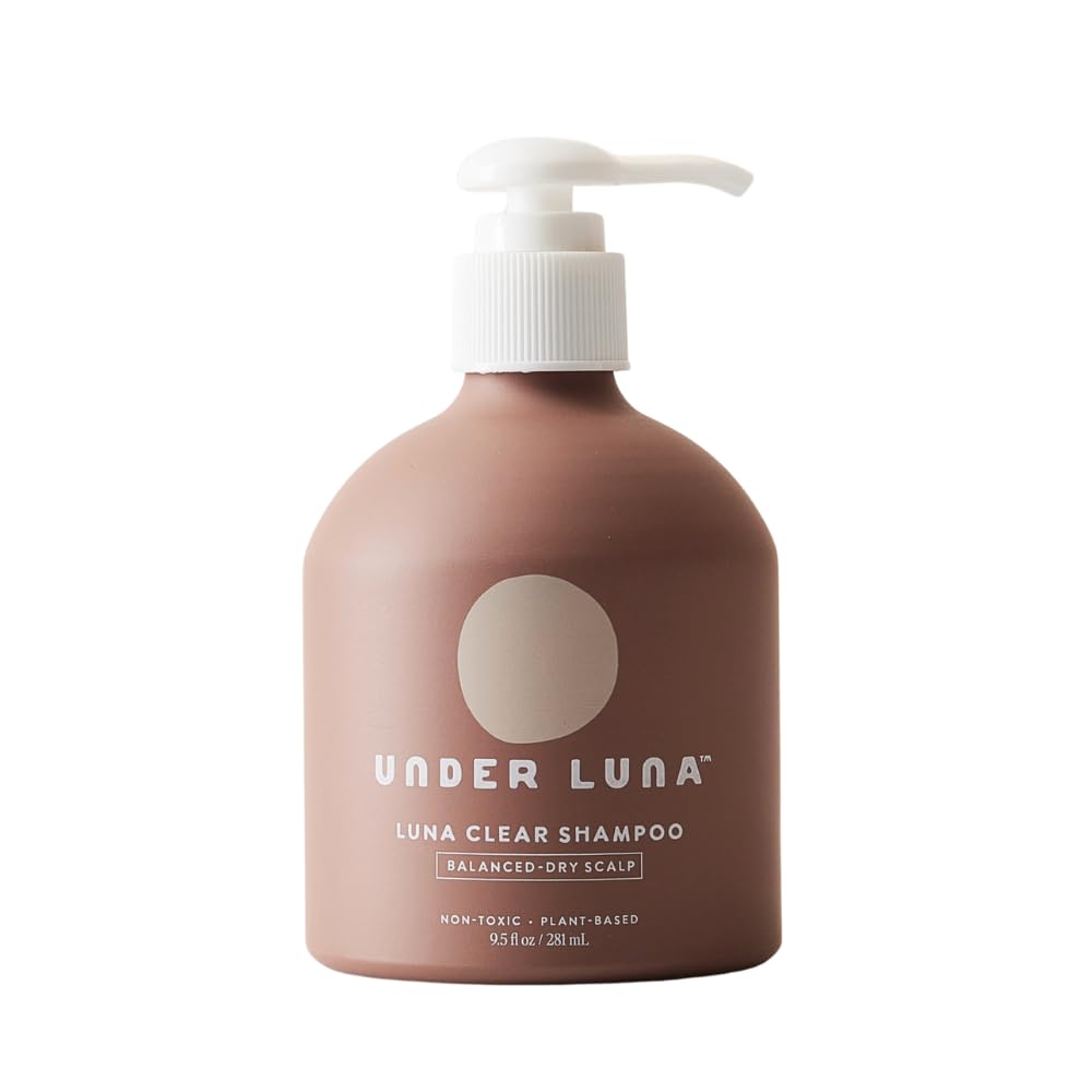 Under Luna, Luna Clear Shampoo | Balanced to Dry Scalp | Essential Oil Free, pH Balanced & Non-Stripping | Vegan, Plant-Based Cleanse | Safe for Sensitive Skin & All Ages | 9.5 fl oz