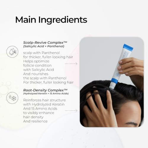 Seapuri Scalpy Hair Growth Serum for Thinning Hair | Korean Scalp Treatment with Salicylic Acid, Menthol, Dexpanthenol | Supports Hair Density & Thickening | Fuller Looking Hair & Scalp Health