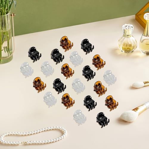 100 Pack Mini Hair Claw Clips for Women & Girls - Durable Plastic