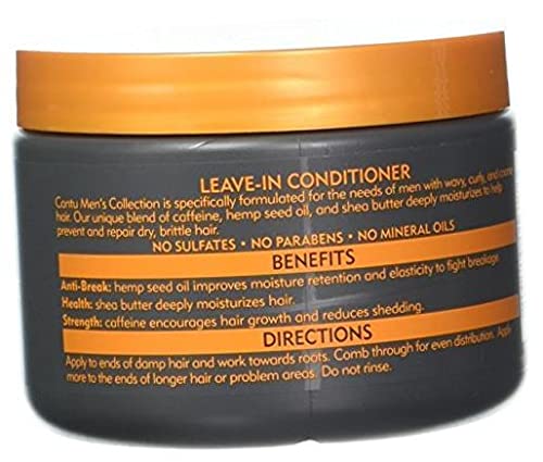 Cantu Shea Butter Men's Leave-In Conditioner 13 oz - 2 Pack for Textured Hair