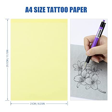 OTBK Professional Tattoo Transfer Kit with Stencil Cream and 50 A4 Sheets