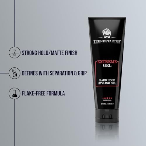 TRENDSTARTER Extreme Hold Hair Gel - Silk Protein Formula for All Hair Types