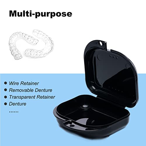 6-Pack Ventilated Retainer Cases with Snap Lock - Colorful & Durable
