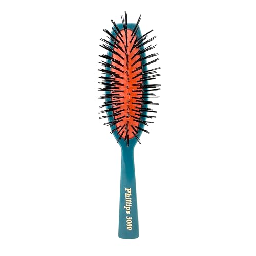 Phillips Brush 3000 Compact Purse Size Cushion Hair Brush, 7-Inch Teal