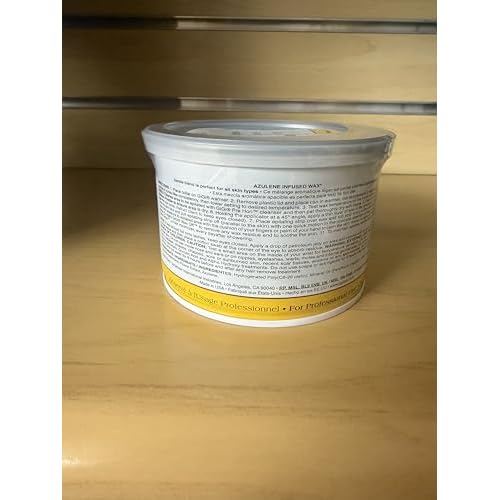 GiGi Azulene Soft Wax for Hair Removal - Soothing Full Body Wax for Normal Skin, 13 oz, 1 Pack