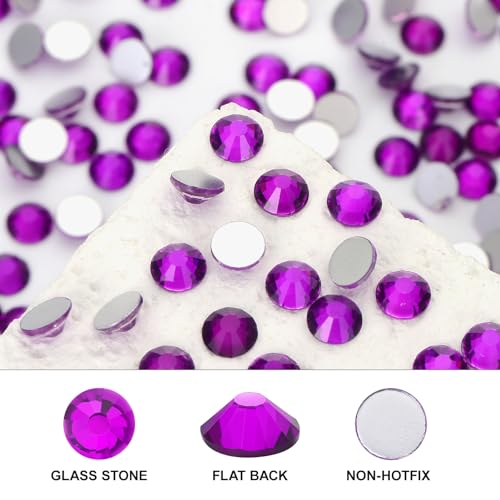 Novani Violet SS10 Flatback Rhinestones 3000pcs - 2.7-2.9mm Craft Embellishments