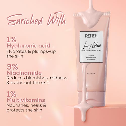 RENEE Lumi Glow Highlighting Moisturizer with Niacinamide & Hyaluronic Acid