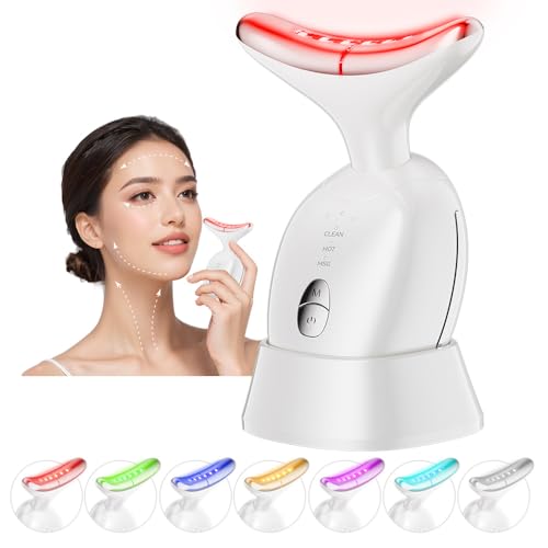 Ihelol 7-Color LED Facial Massager for Face & Neck Sculpting