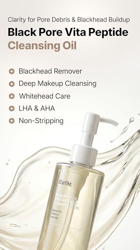Starlike Pore Vita Peptide Cleansing Oil - Jojoba Oil Makeup Remover (200ml)