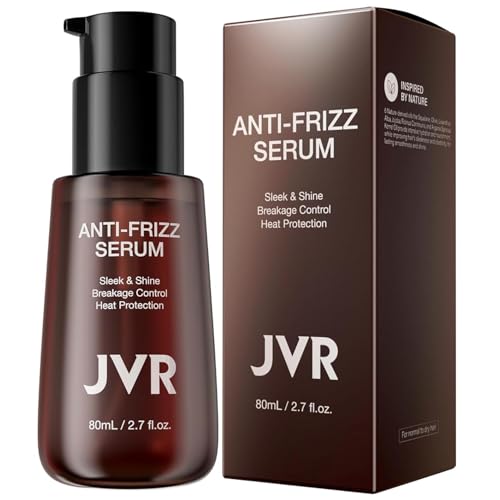 JVR Hair Serum for Frizzy & Damaged Hair - Heat Protectant Oil 2.7 oz
