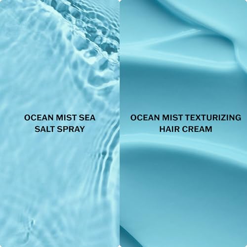 SACHAJUAN Texturizing Set | Ocean Mist Sea Salt Spray + Hair Cream | Beachy Texture, Volume & Grip | Matte Finish, Waves & Movement | Vegan & Paraben-Free | Set of 2