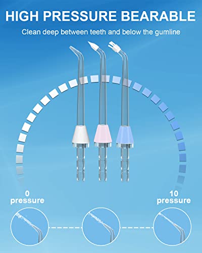 MySmile 10-Piece Oral Irrigator Nozzle Set for Waterpik & Mocel