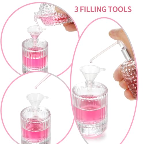 Jxcmeng 50ml & 30ml Refillable Glass Spray Bottles with Fine Mist Atomizer - Travel Perfume & Fragrance Containers, Leak-Proof & Portable