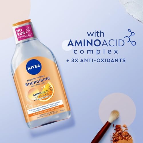 NIVEA Energizing Micellar Water Facial Cleanser with Vitamin C - 400ml