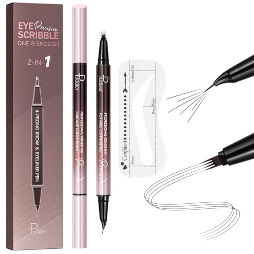 Waterproof Microblading Eyebrow Pen & Stamp Kit - Light Blond