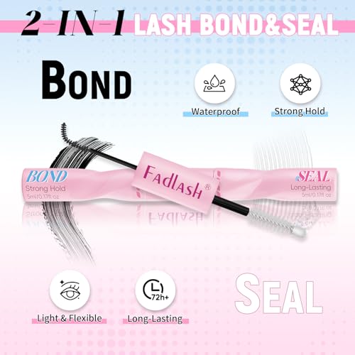 FADLASH Lash Clusters Kit 80D+100D D Curl 10-18mm DIY Lash Extension Set for Beginners