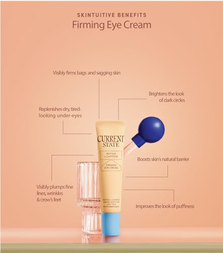CURRENT STATE Peptide + Caffeine Eye Cream for Dark Circles - Lightweight Under Eye Treatment