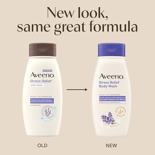 Aveeno Stress Relief Body Wash with Lavender, 12 fl. oz