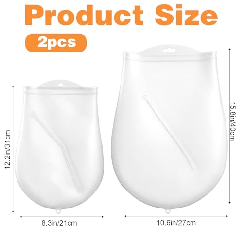 Silicone Bread Sling Dough Kneading Bag Set - 2 Pack for Baking